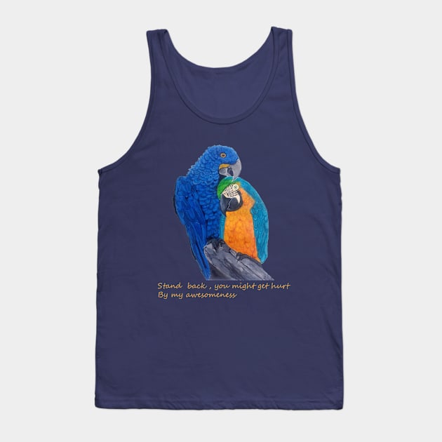 macaw Tank Top by Mohita--Garg